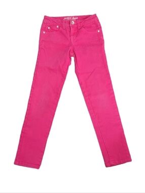 JUSTICE Skinny Jeans Girls Size 10R Casual Bright Pink